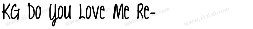 KG Do You Love Me Re字体转换